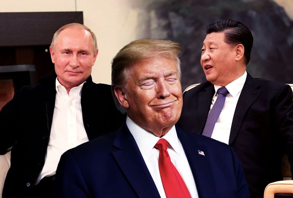 Trump, Putin, and Xi seen together before 2027? card icon