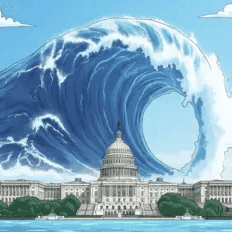 Blue tsunami in 2026? card icon